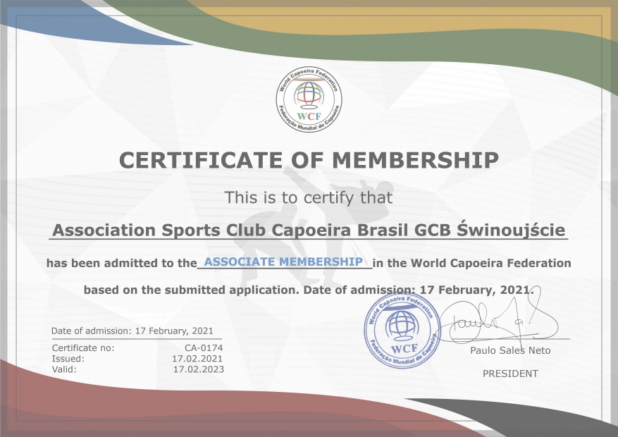 GCB Swinoujscie torna-se membro do WCF